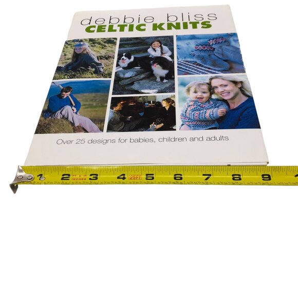 Debbie Bliss Celtic Knits Hard Cover Dust Jacket Knit Pattern Book Vintage 2000 - Picture 12 of 14